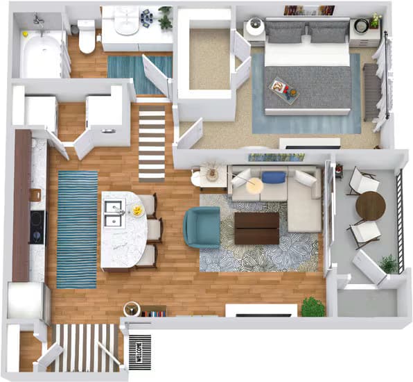 Unit 12207 3207 floor plan