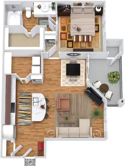 Unit 13203 7109 floor plan