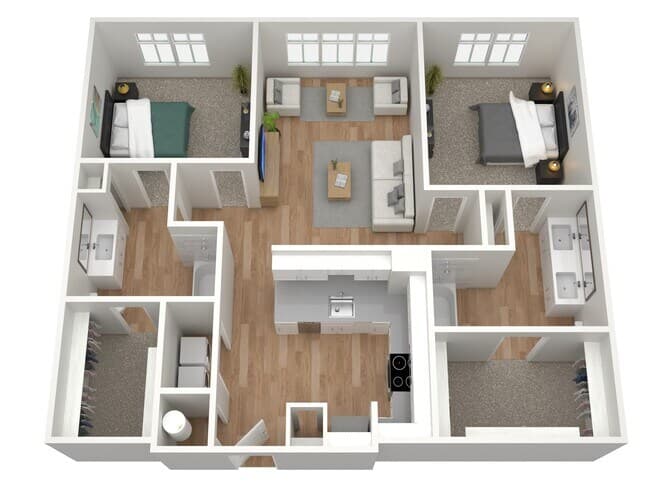 B13 308 floor plan