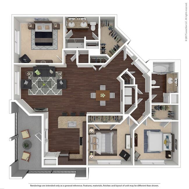 3 Bedroom 2 Bath 2364 floor plan