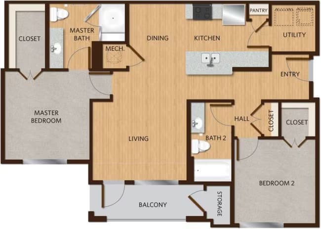 Unit 1307 1307 floor plan