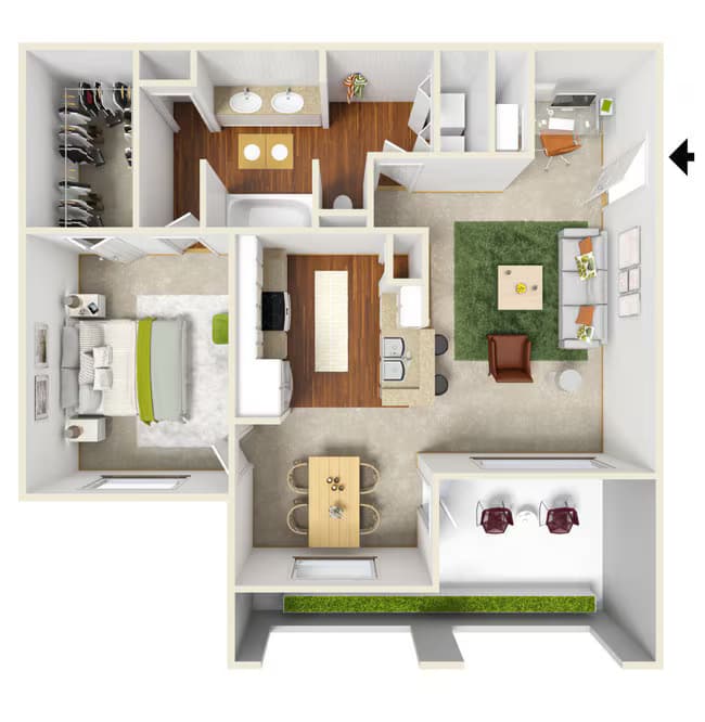 Unit 1113 0733 floor plan