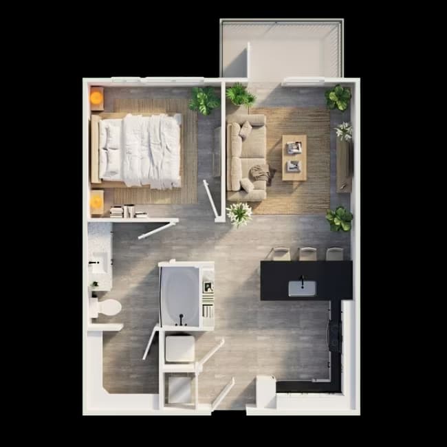 Unit 1119 1145 floor plan