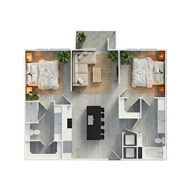 Unit 1240 1240 floor plan
