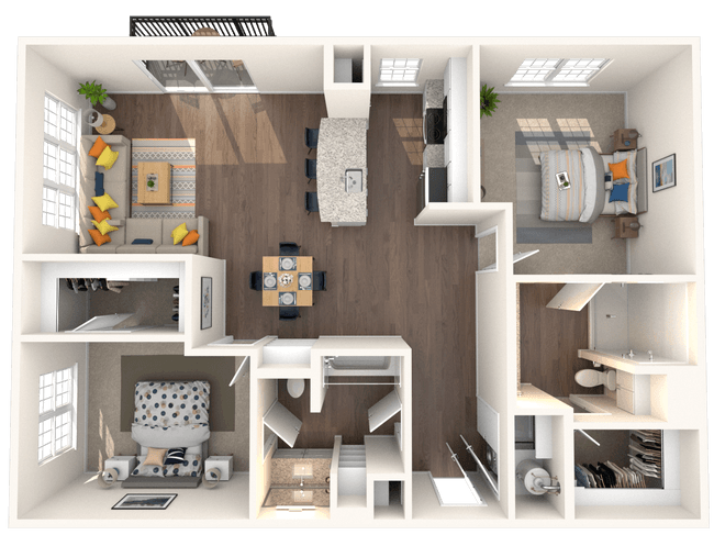 Unit 1131 2311 floor plan