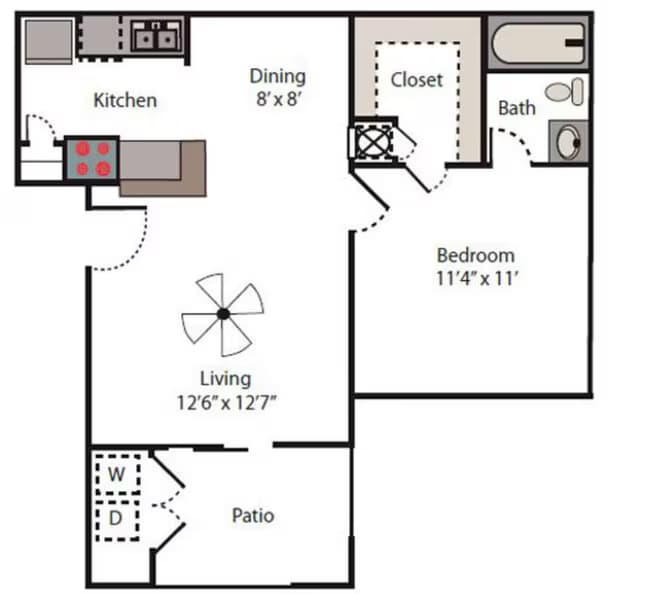 Unit 0402 1007 floor plan