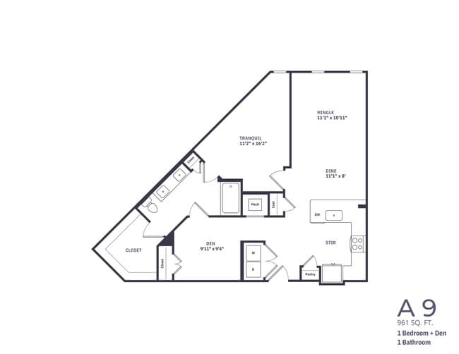 Unit 733 333 floor plan