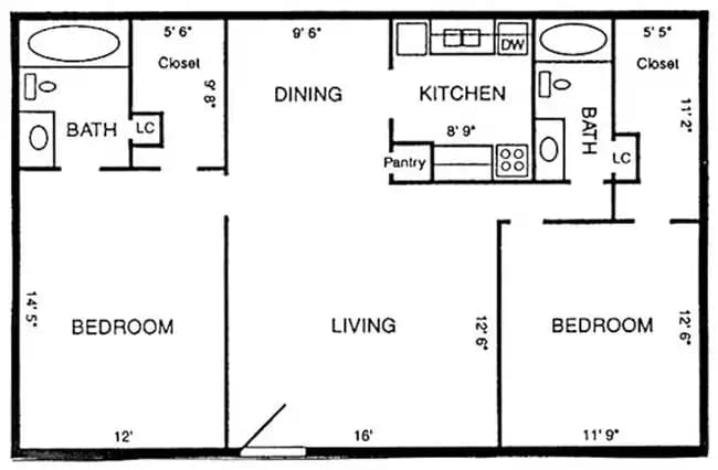 Unit 221 221 floor plan