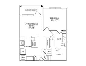 Apt A2 05-05307 floor plan