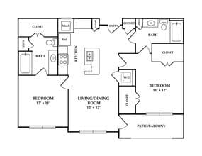 Apt B1 05-05208 floor plan