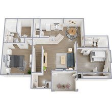 2 Bedroom 1823 floor plan
