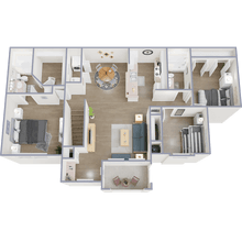 3 Bedroom 1424 floor plan