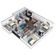 Wisteria 1211 floor plan