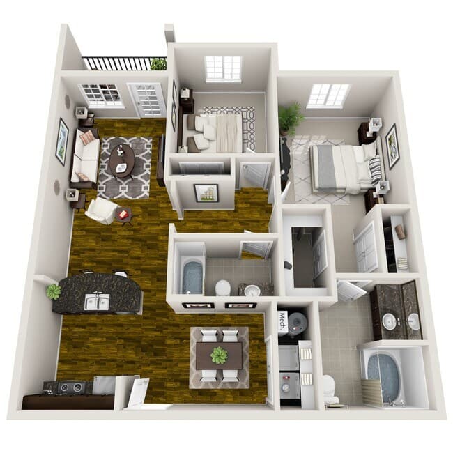Unit 136EB 136EB floor plan
