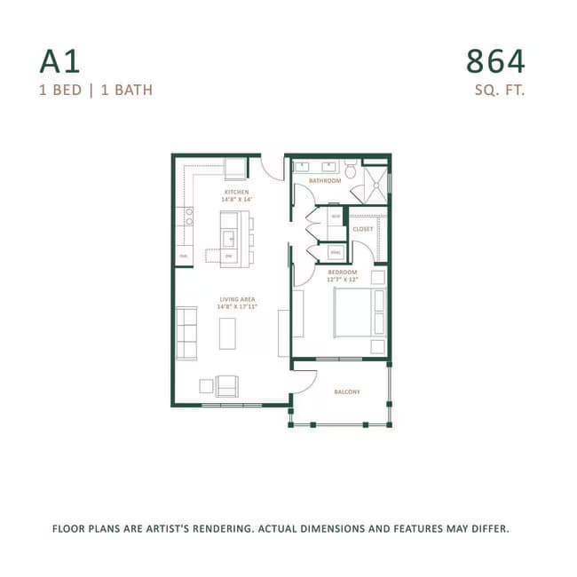 Unit 2307 8405 floor plan