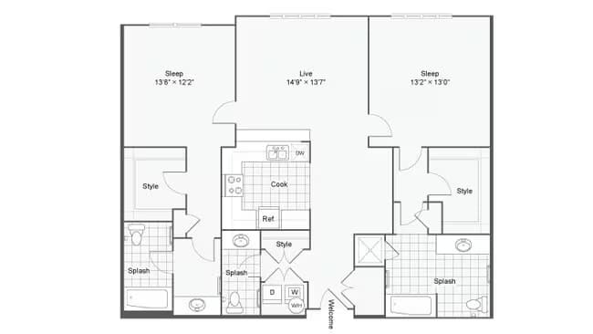 Unit 06505 06514 floor plan