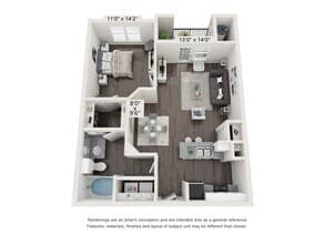 A1B 129 floor plan