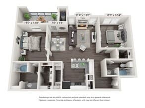 B2B 1312 floor plan