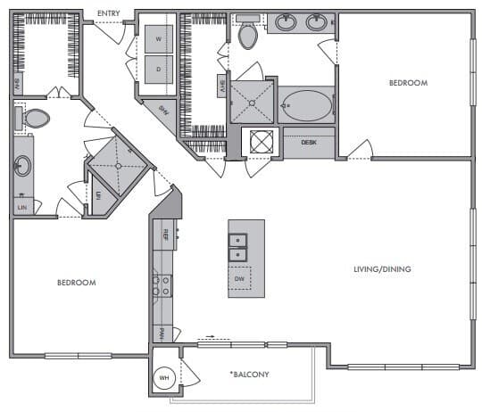 Unit 2302 5302 floor plan