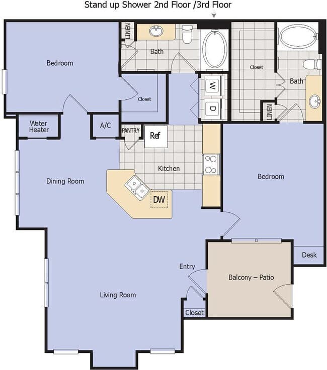 Unit 8104 4305 floor plan