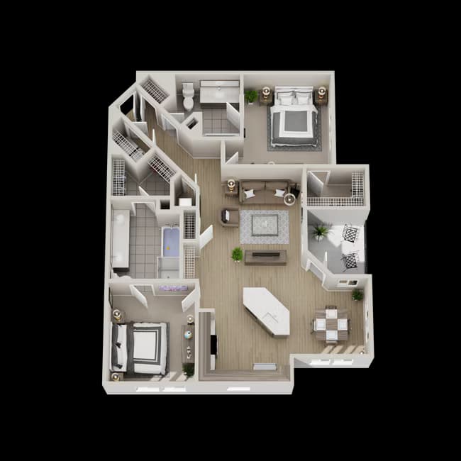 Unit 4-4108 4-4208 floor plan