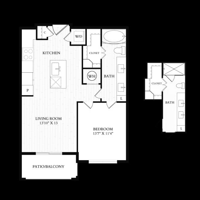 Unit 11206 11111 floor plan