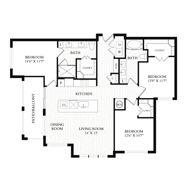 Unit 11315 7301 floor plan