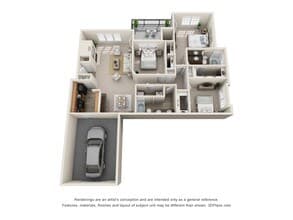 Barcelona T1313 floor plan