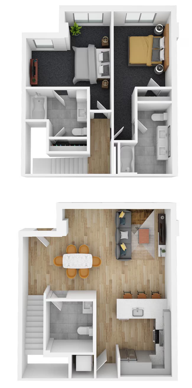 Unit 106 105 floor plan