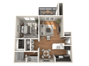 A2 - 673 Sq. Ft. 0324 floor plan