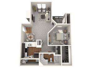 A3 - 797 Sq. Ft. 1114 floor plan