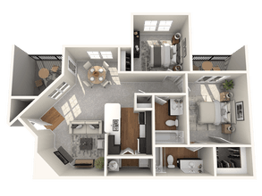 B1 - 850 Sq. Ft. 1221 floor plan