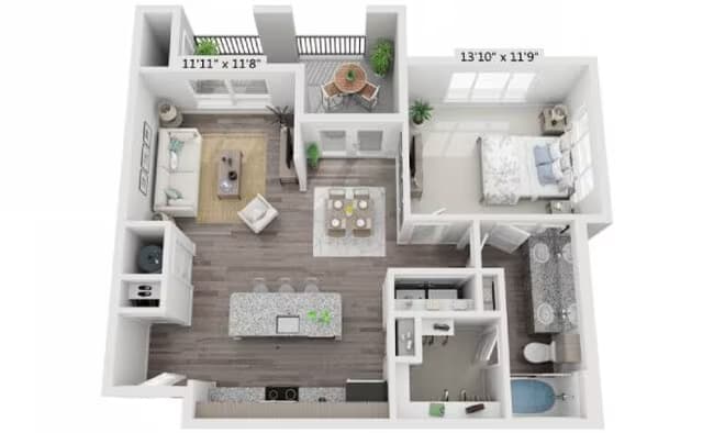 Unit 15312 12102 floor plan