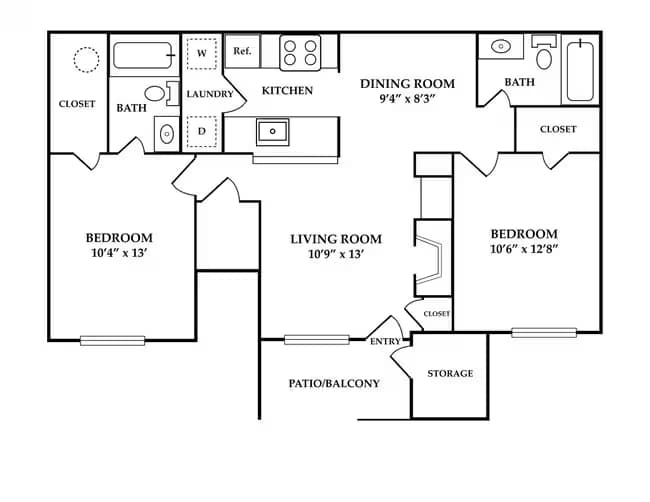 Unit 16-1605 16-1605 floor plan