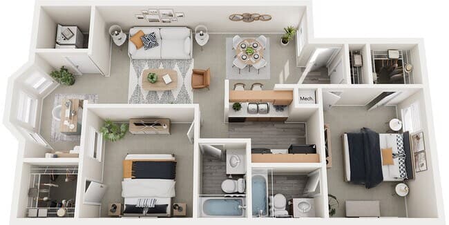 Unit 25-25106 25-25206 floor plan