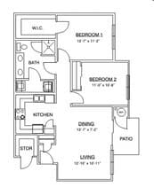 2X1 Market 5523 floor plan