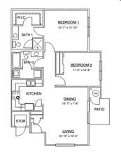 2X2 Market 5321 floor plan