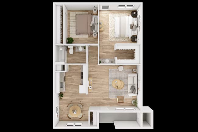 Unit 2B 10D floor plan