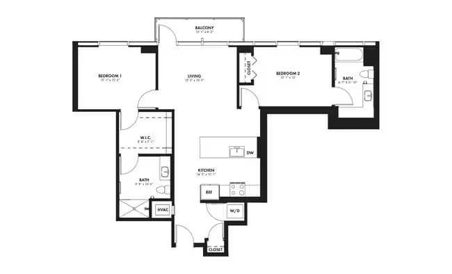 2D2 1407 floor plan