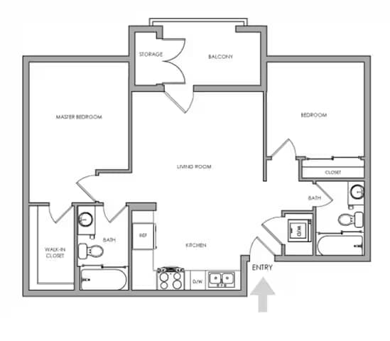 Unit 3867-302 3873-304 floor plan
