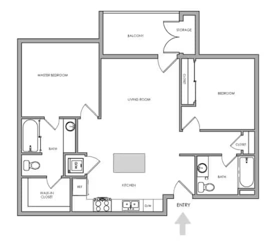 Unit 3875-203 3863-201 floor plan