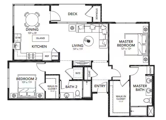 Unit 18-301 18-301 floor plan