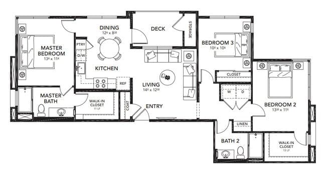 Unit 16-305 16-305 floor plan