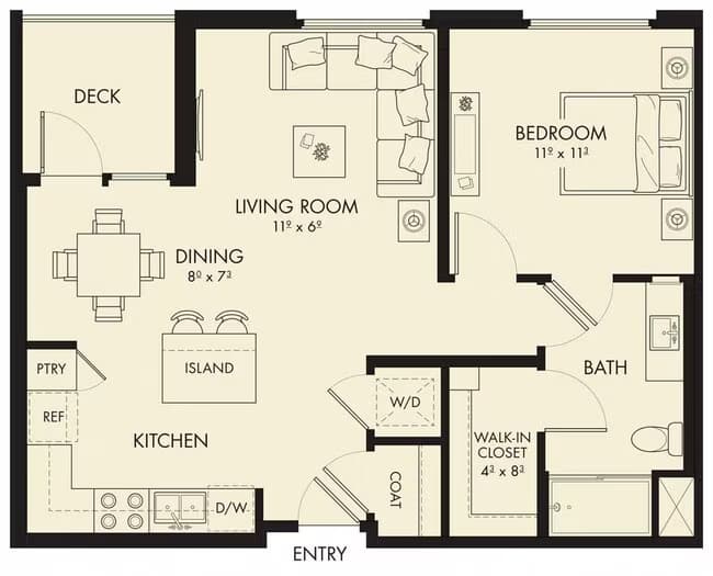 Plan A2 4-404 floor plan