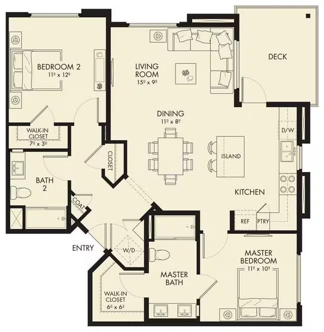 Unit 3-116 1-414 floor plan