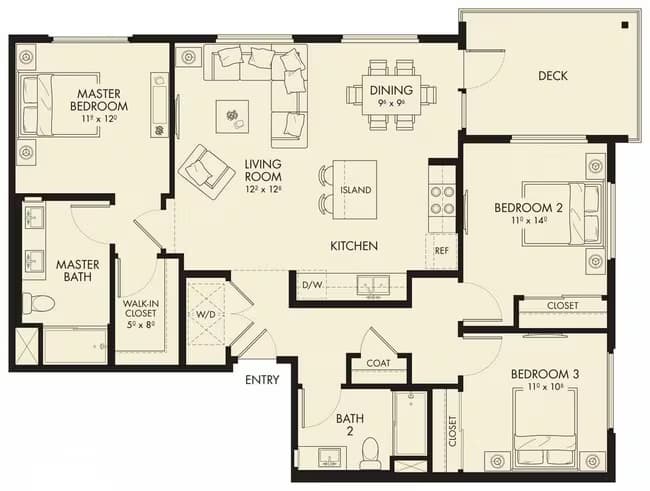 Unit 4-401 4-105 floor plan