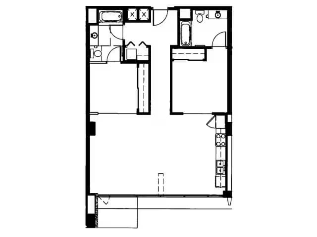 Unit 425 423 floor plan