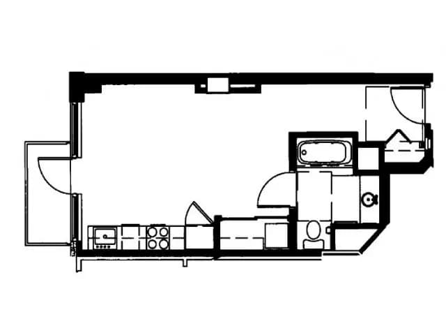 Unit 413 635 floor plan