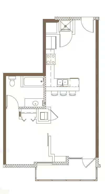 Unit 205 206 floor plan