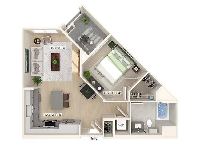 Unit 3163 1187 floor plan
